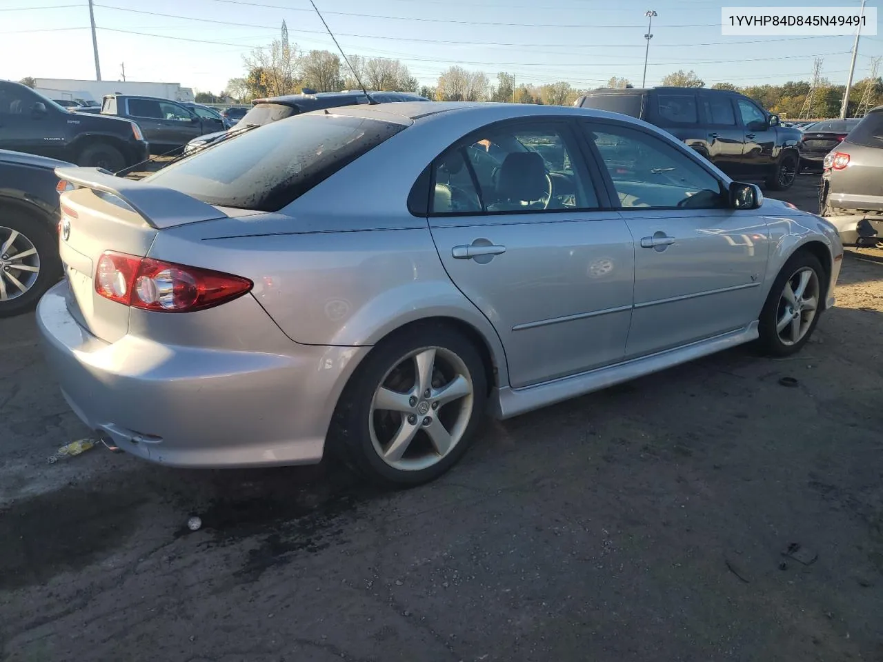 2004 Mazda 6 S VIN: 1YVHP84D845N49491 Lot: 76394994