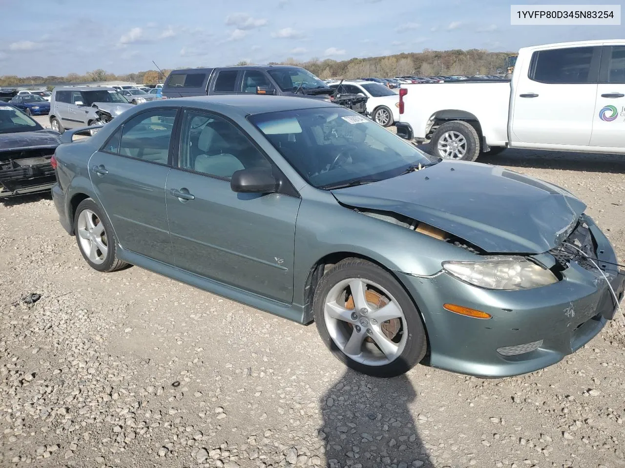 2004 Mazda 6 S VIN: 1YVFP80D345N83254 Lot: 77689794