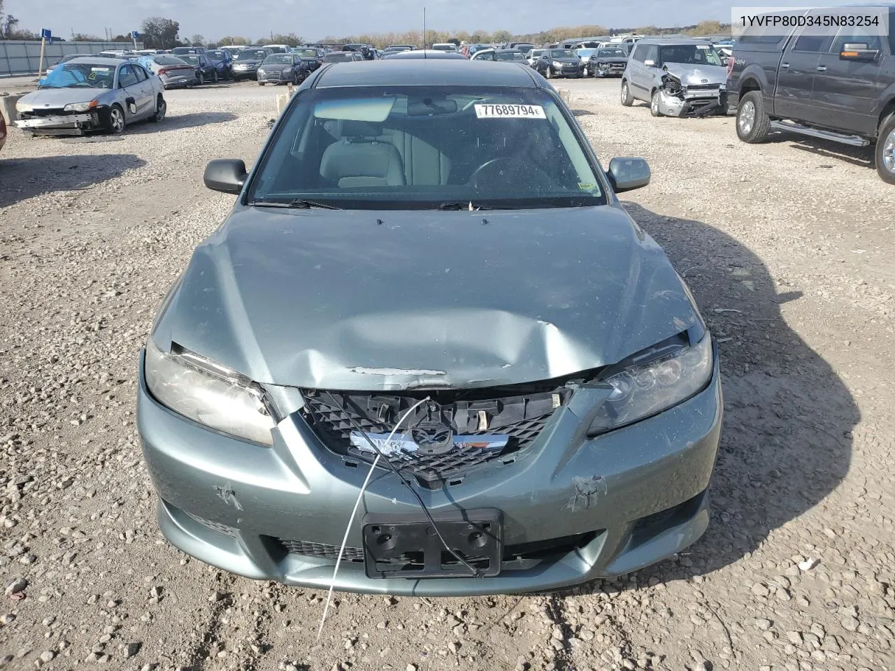 2004 Mazda 6 S VIN: 1YVFP80D345N83254 Lot: 77689794