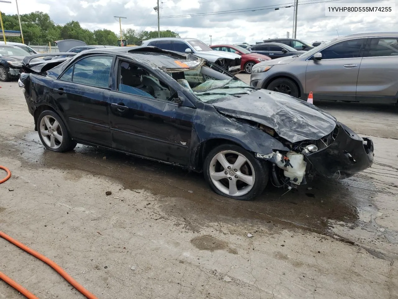 2005 Mazda 6 S VIN: 1YVHP80D555M74255 Lot: 54158604