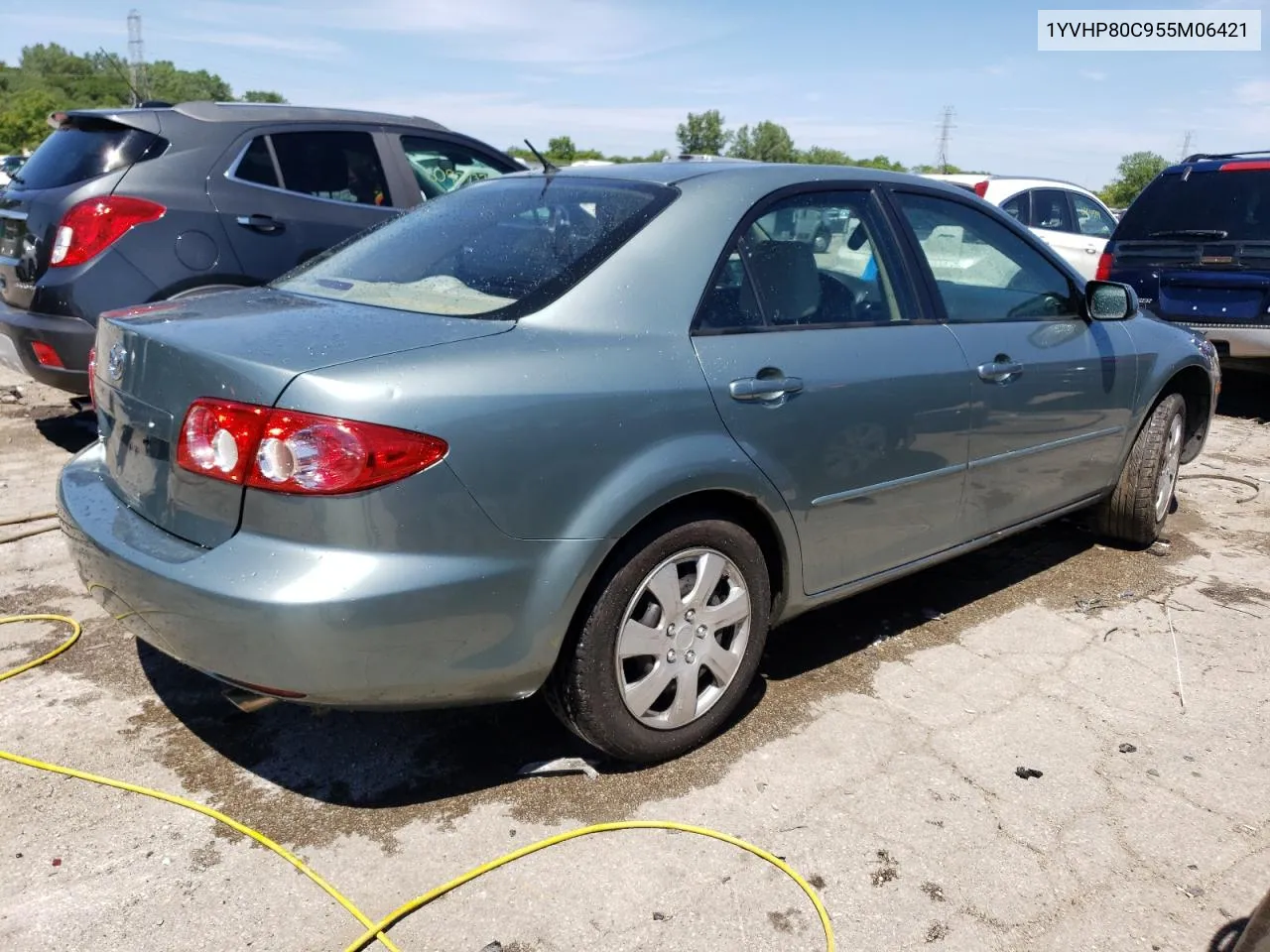 2005 Mazda 6 I VIN: 1YVHP80C955M06421 Lot: 60728084