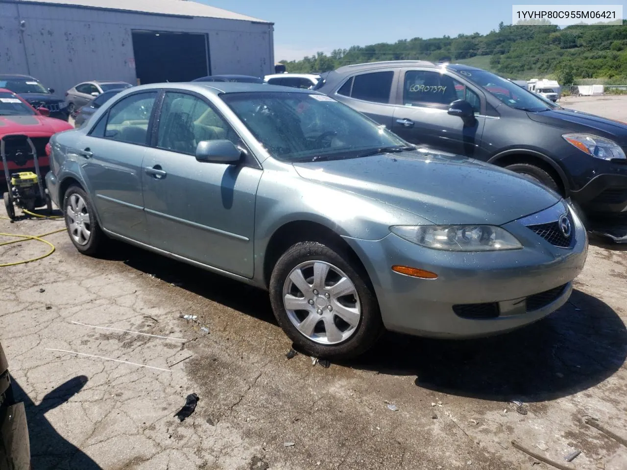 2005 Mazda 6 I VIN: 1YVHP80C955M06421 Lot: 60728084