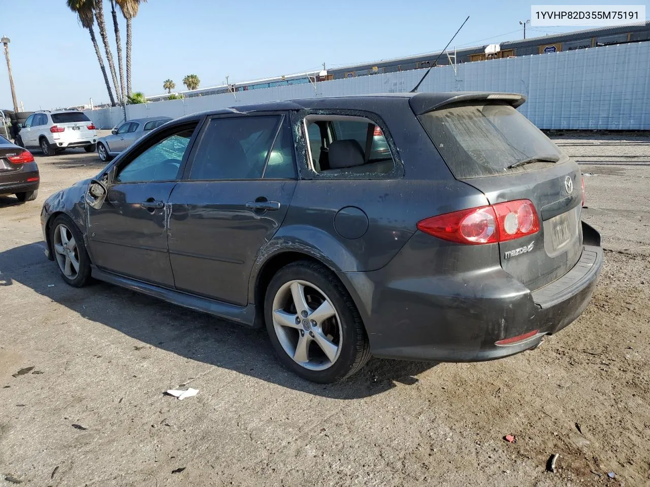 2005 Mazda 6 S VIN: 1YVHP82D355M75191 Lot: 61158974