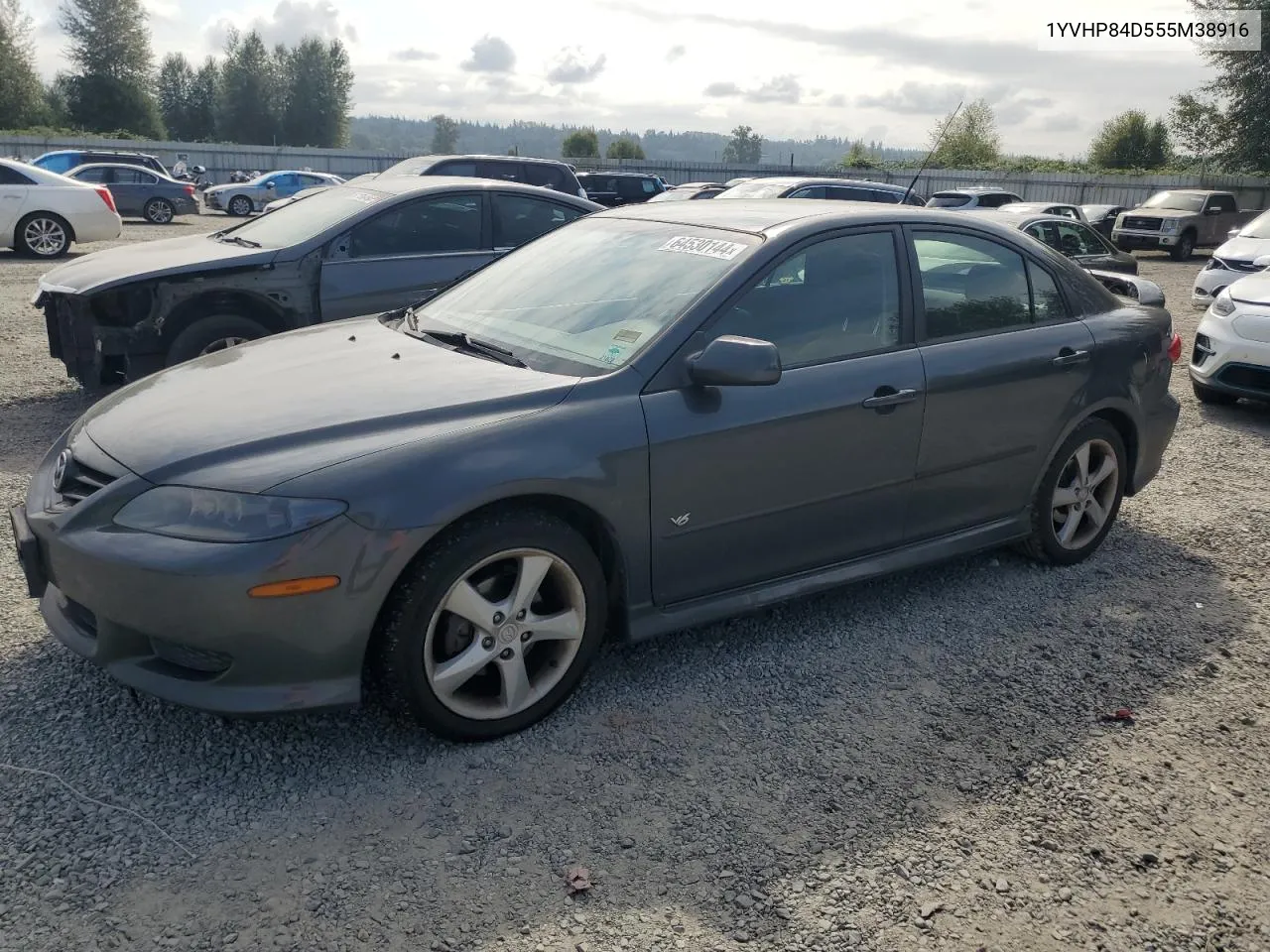 2005 Mazda 6 S VIN: 1YVHP84D555M38916 Lot: 64530144