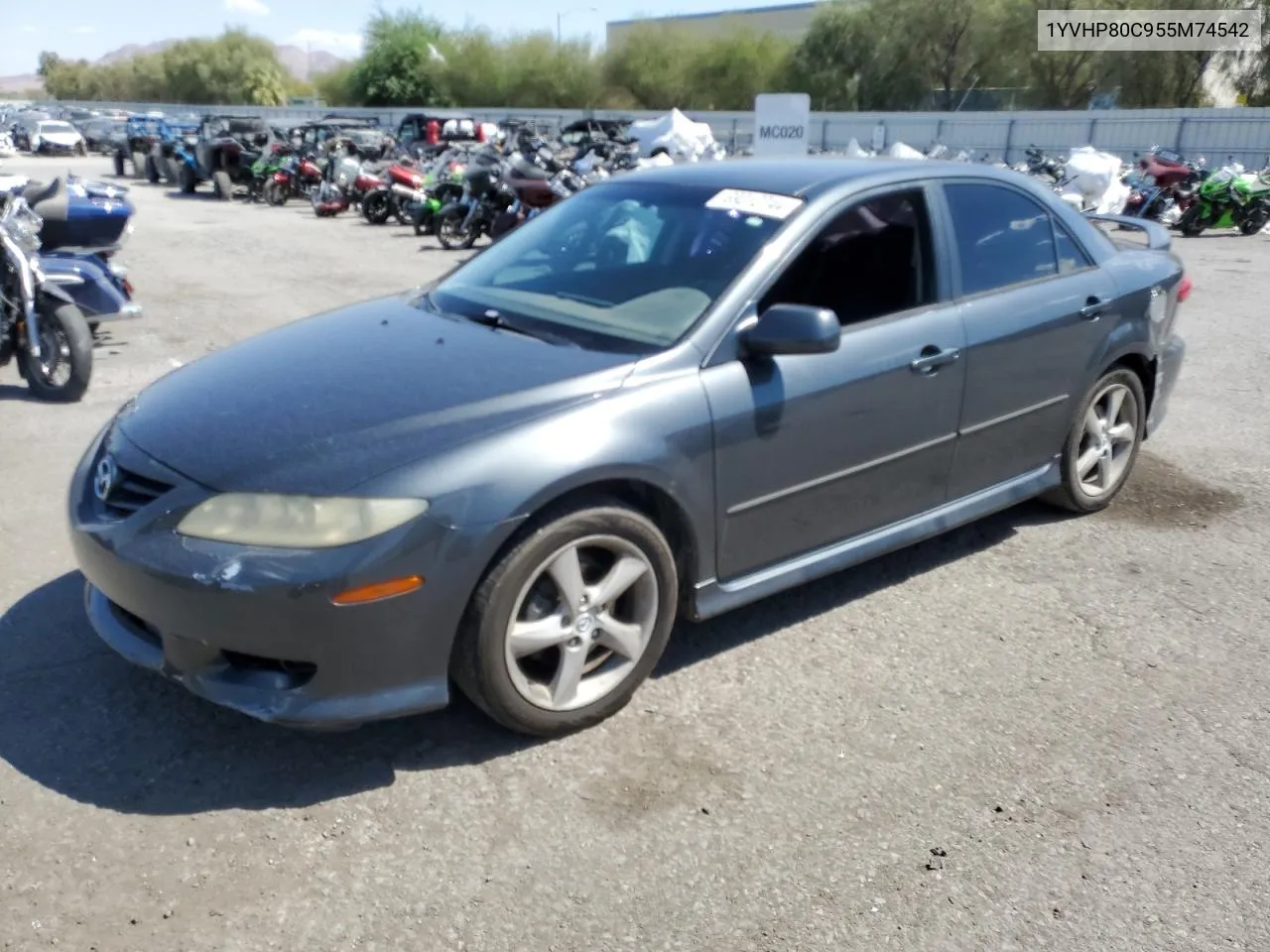 2005 Mazda 6 I VIN: 1YVHP80C955M74542 Lot: 69212744