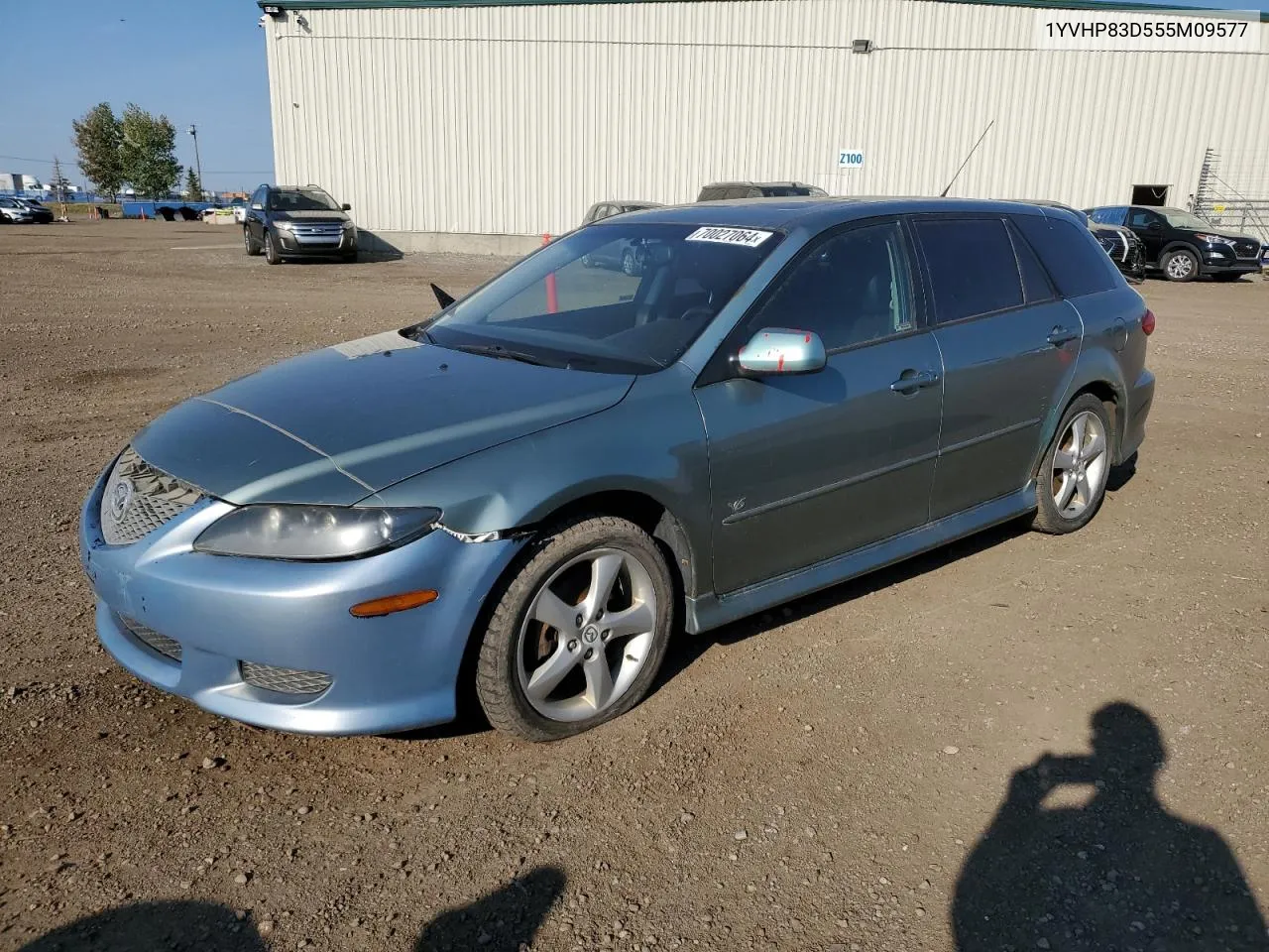 2005 Mazda 6 S VIN: 1YVHP83D555M09577 Lot: 70027064