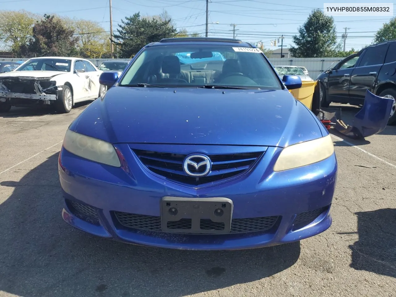 2005 Mazda 6 S VIN: 1YVHP80D855M08332 Lot: 74193224