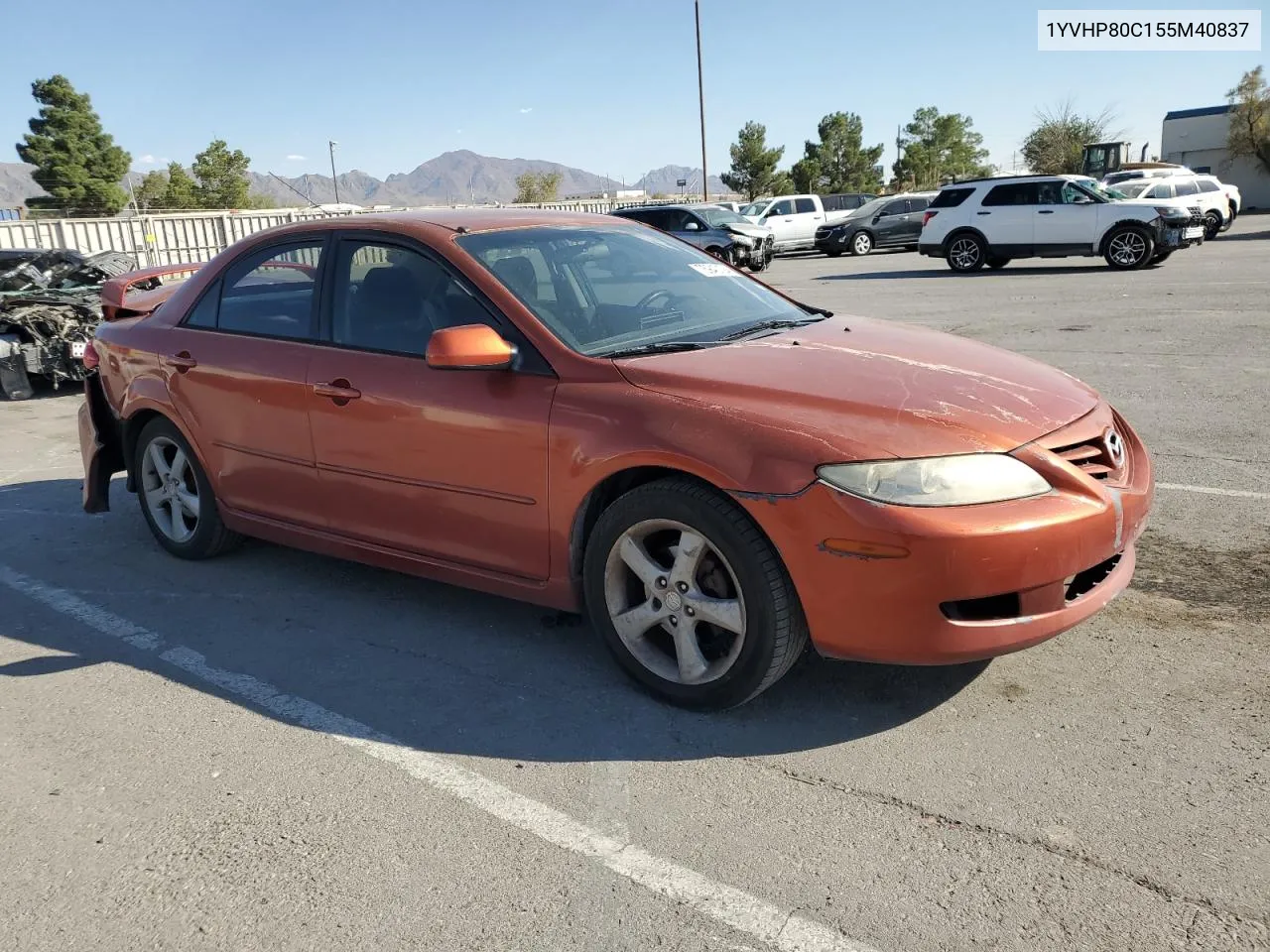 2005 Mazda 6 I VIN: 1YVHP80C155M40837 Lot: 75940124