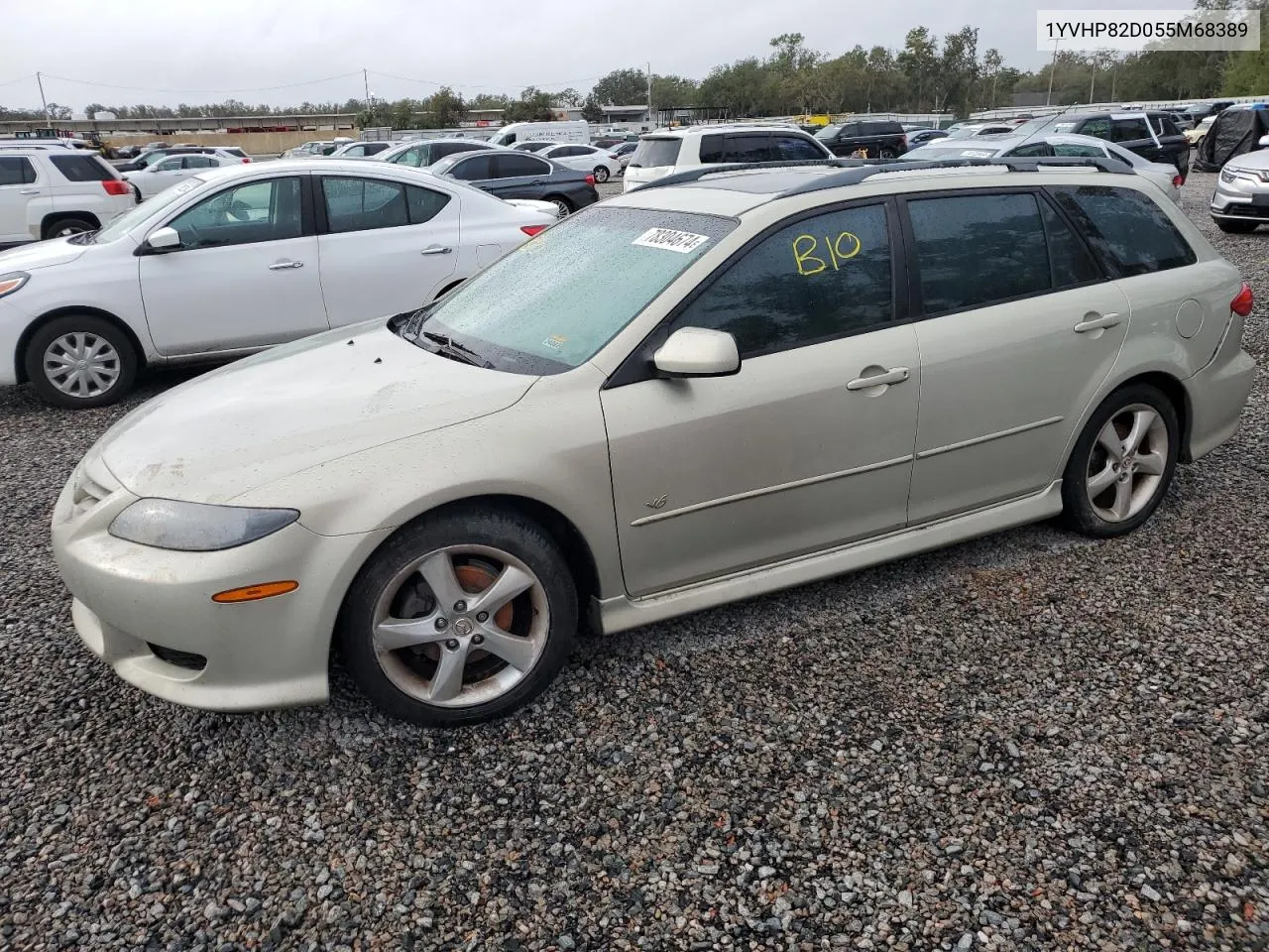 2005 Mazda 6 S VIN: 1YVHP82D055M68389 Lot: 78304674