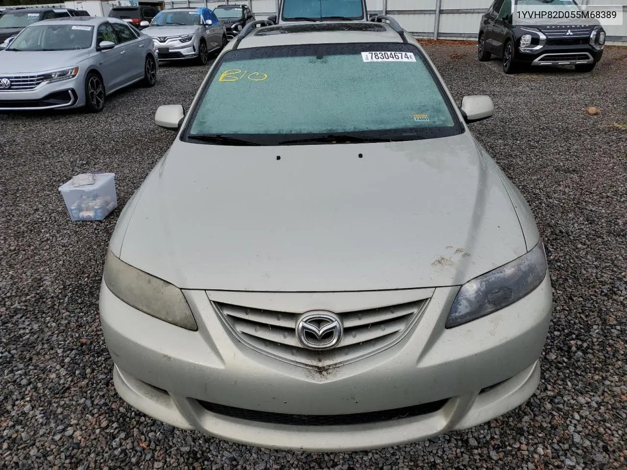 2005 Mazda 6 S VIN: 1YVHP82D055M68389 Lot: 78304674