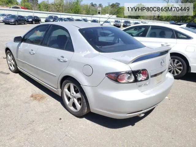 2006 Mazda 6 I VIN: 1YVHP80C865M70449 Lot: 39789481