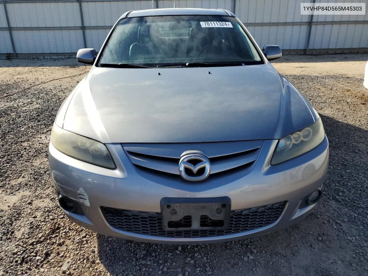 2006 Mazda 6 S VIN: 1YVHP84D565M45303 Lot: 70111324