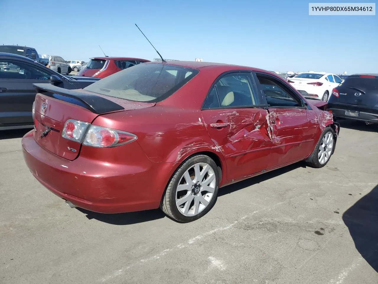 2006 Mazda 6 S VIN: 1YVHP80DX65M34612 Lot: 72659974