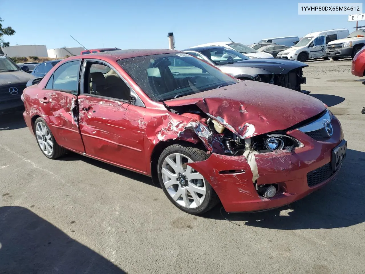 2006 Mazda 6 S VIN: 1YVHP80DX65M34612 Lot: 72659974