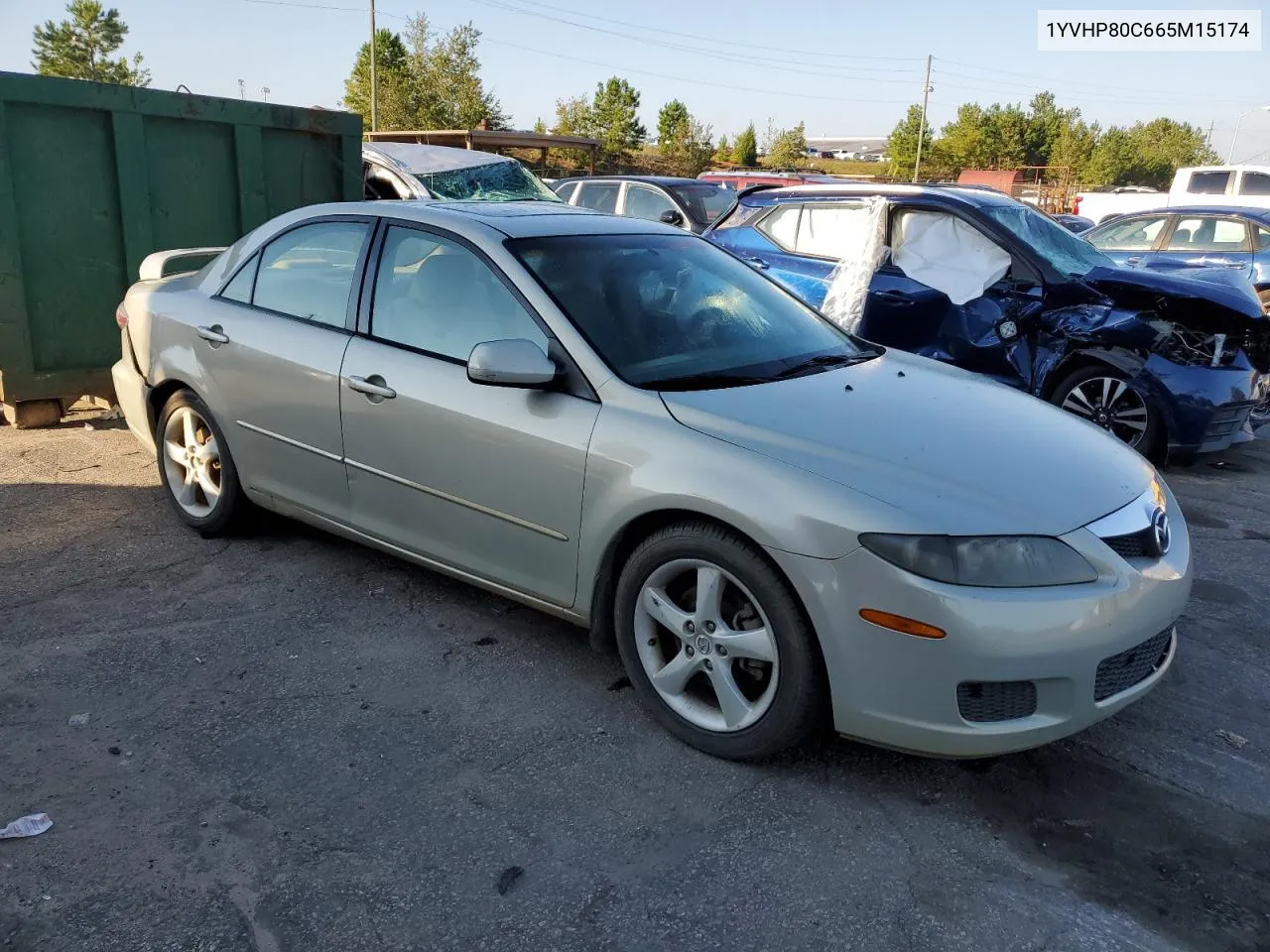 2006 Mazda 6 I VIN: 1YVHP80C665M15174 Lot: 74291264