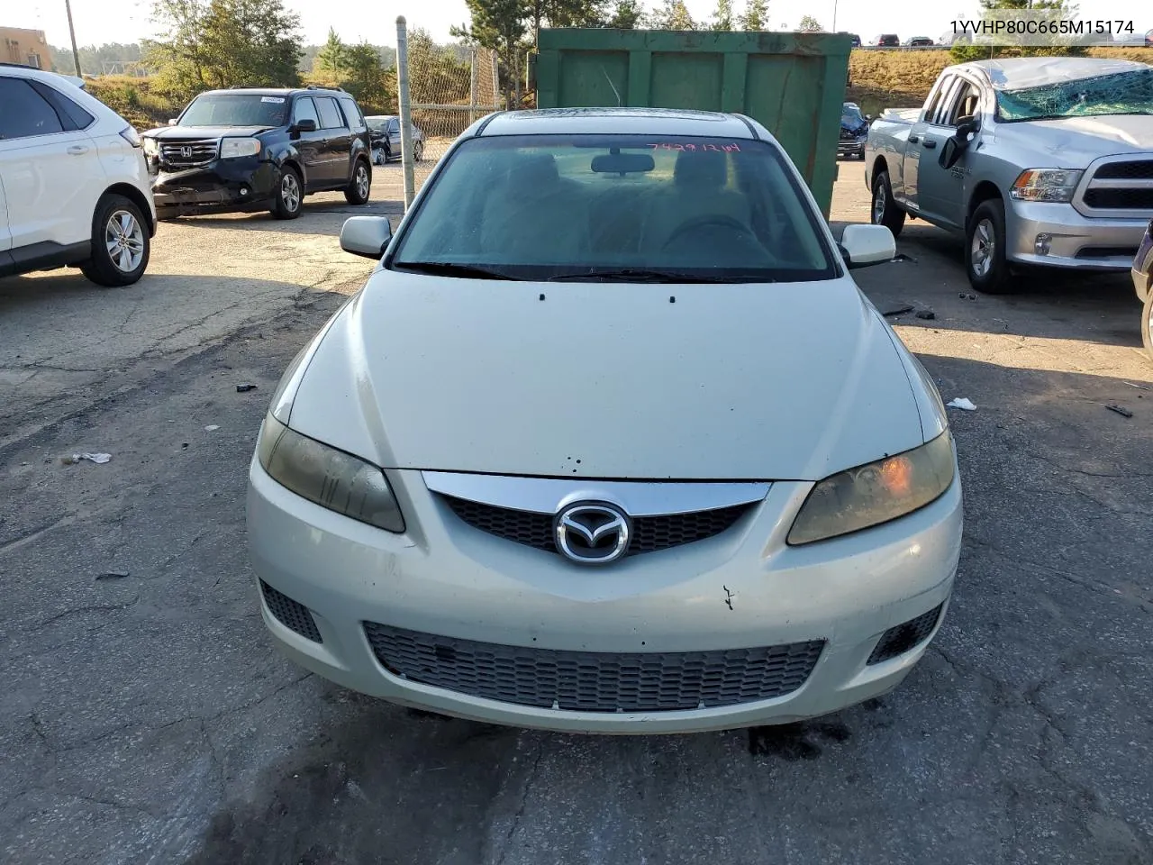 2006 Mazda 6 I VIN: 1YVHP80C665M15174 Lot: 74291264