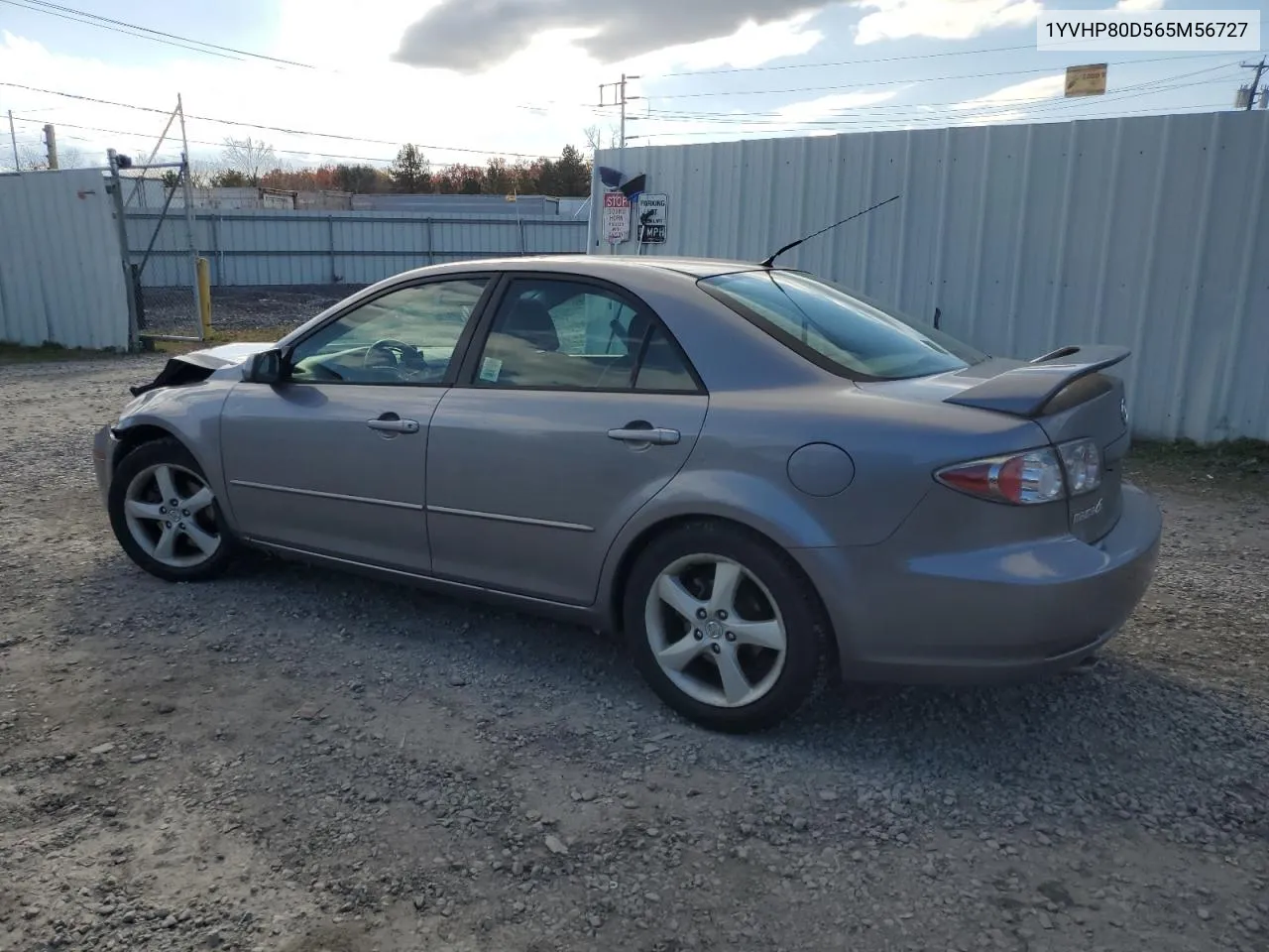 2006 Mazda 6 S VIN: 1YVHP80D565M56727 Lot: 78409584