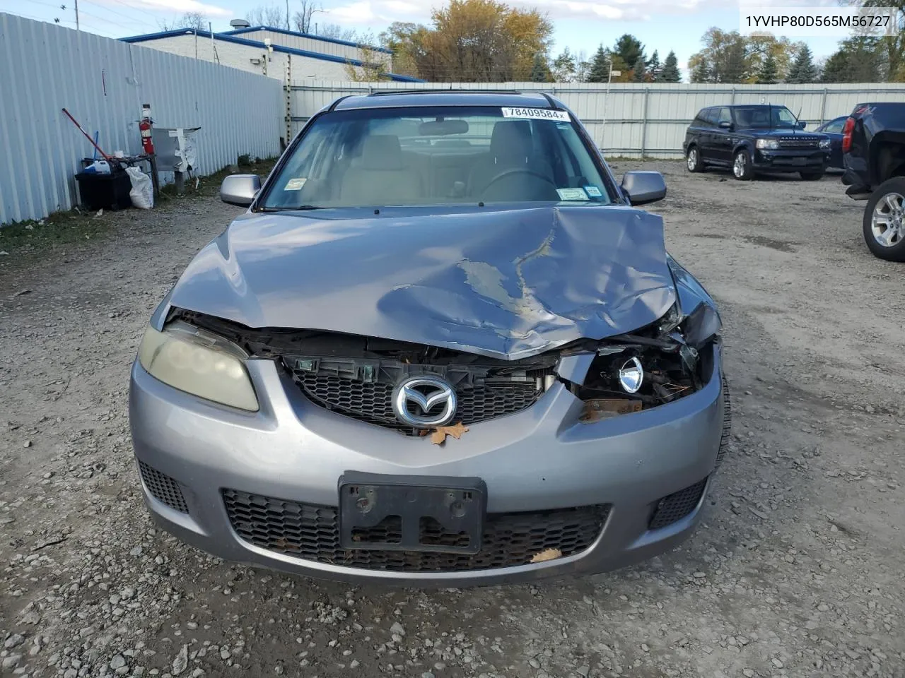 2006 Mazda 6 S VIN: 1YVHP80D565M56727 Lot: 78409584