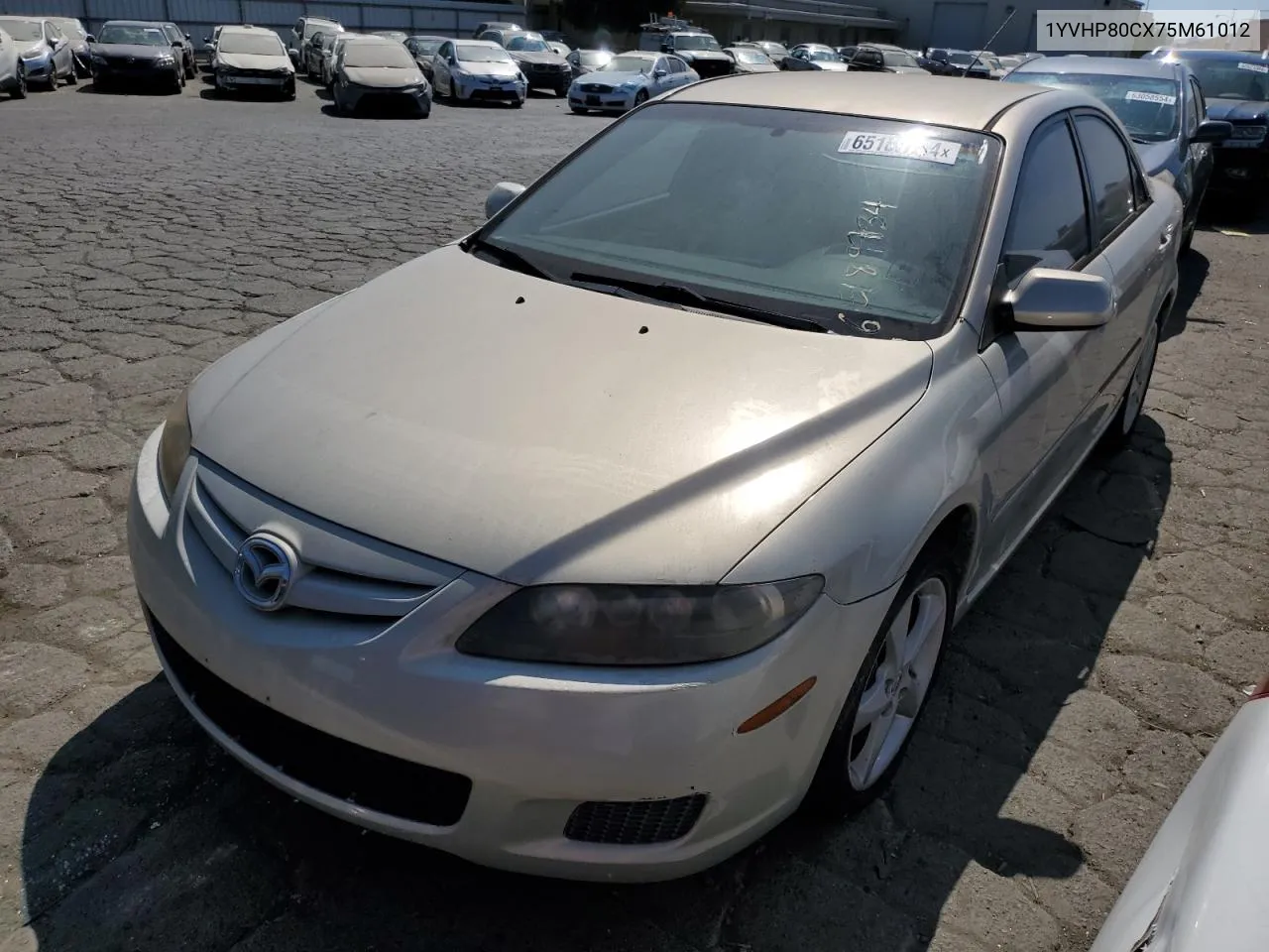 2007 Mazda 6 I VIN: 1YVHP80CX75M61012 Lot: 65189734