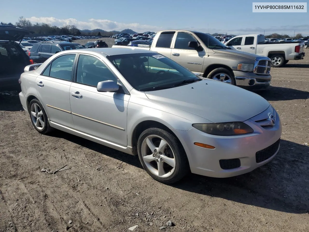 2008 Mazda 6 I VIN: 1YVHP80C885M11632 Lot: 44189844