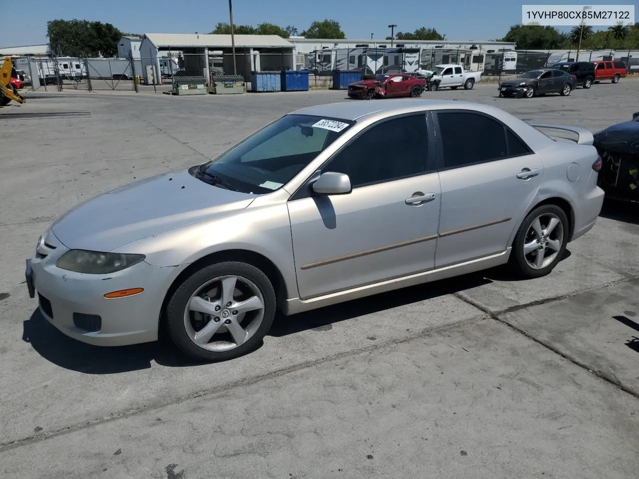 2008 Mazda 6 I VIN: 1YVHP80CX85M27122 Lot: 58572284