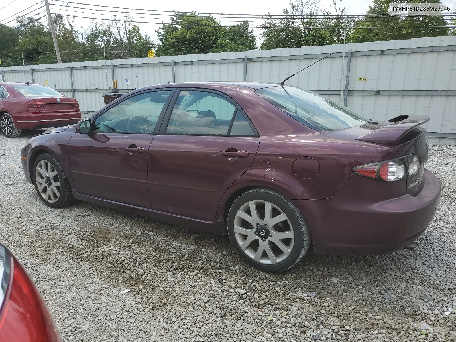 2008 Mazda 6 S VIN: 1YVHP81D285M27946 Lot: 64573024