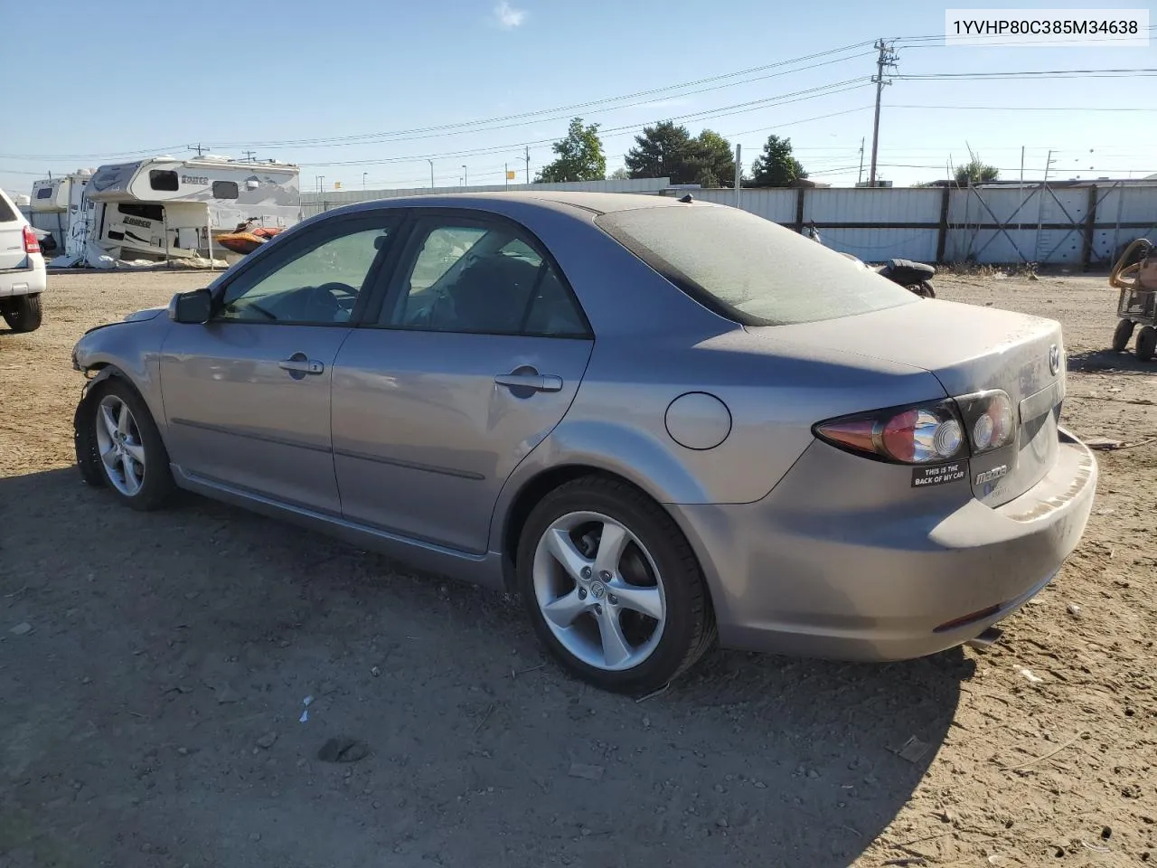 2008 Mazda 6 I VIN: 1YVHP80C385M34638 Lot: 68133784