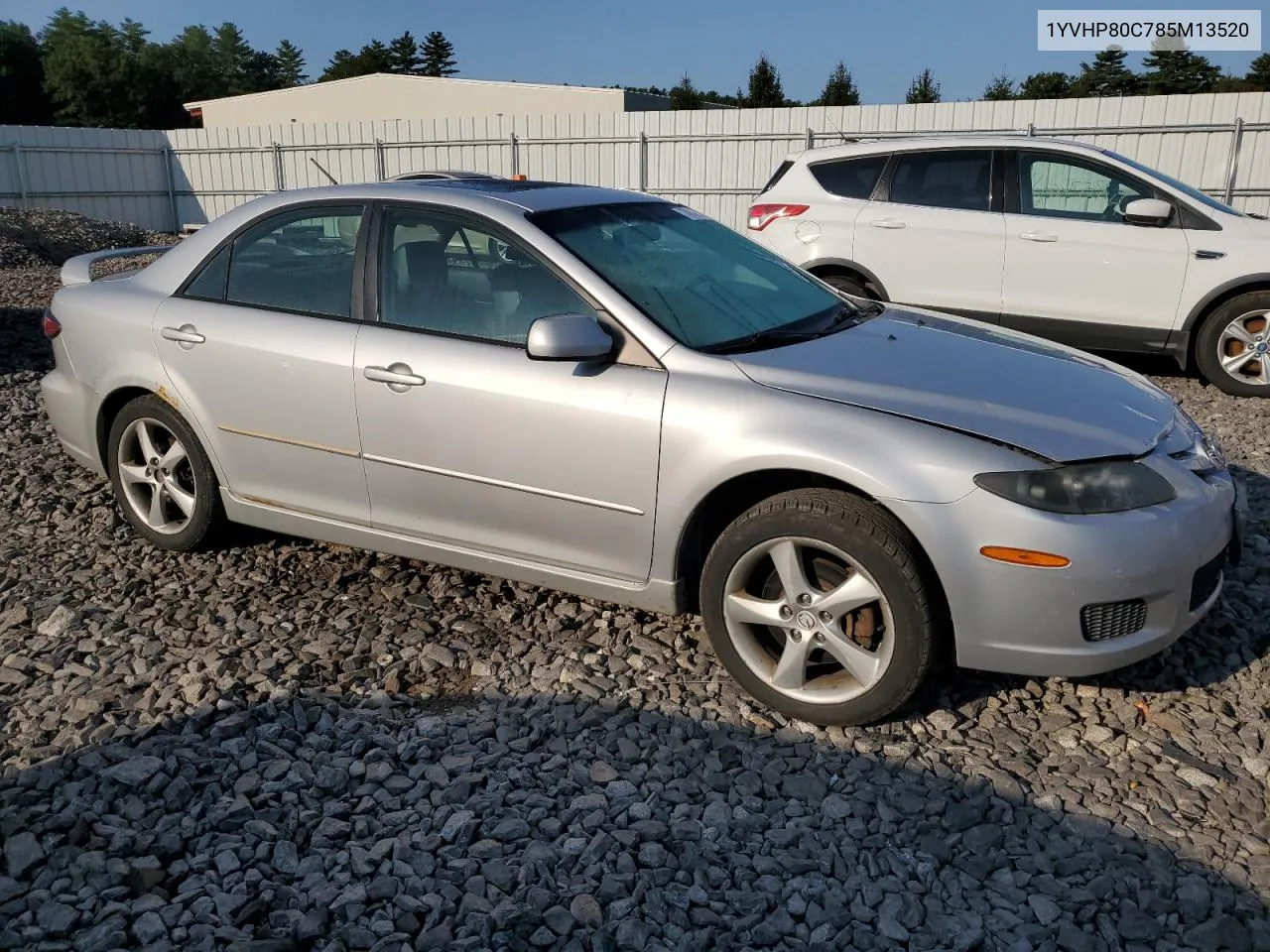 2008 Mazda 6 I VIN: 1YVHP80C785M13520 Lot: 70815694