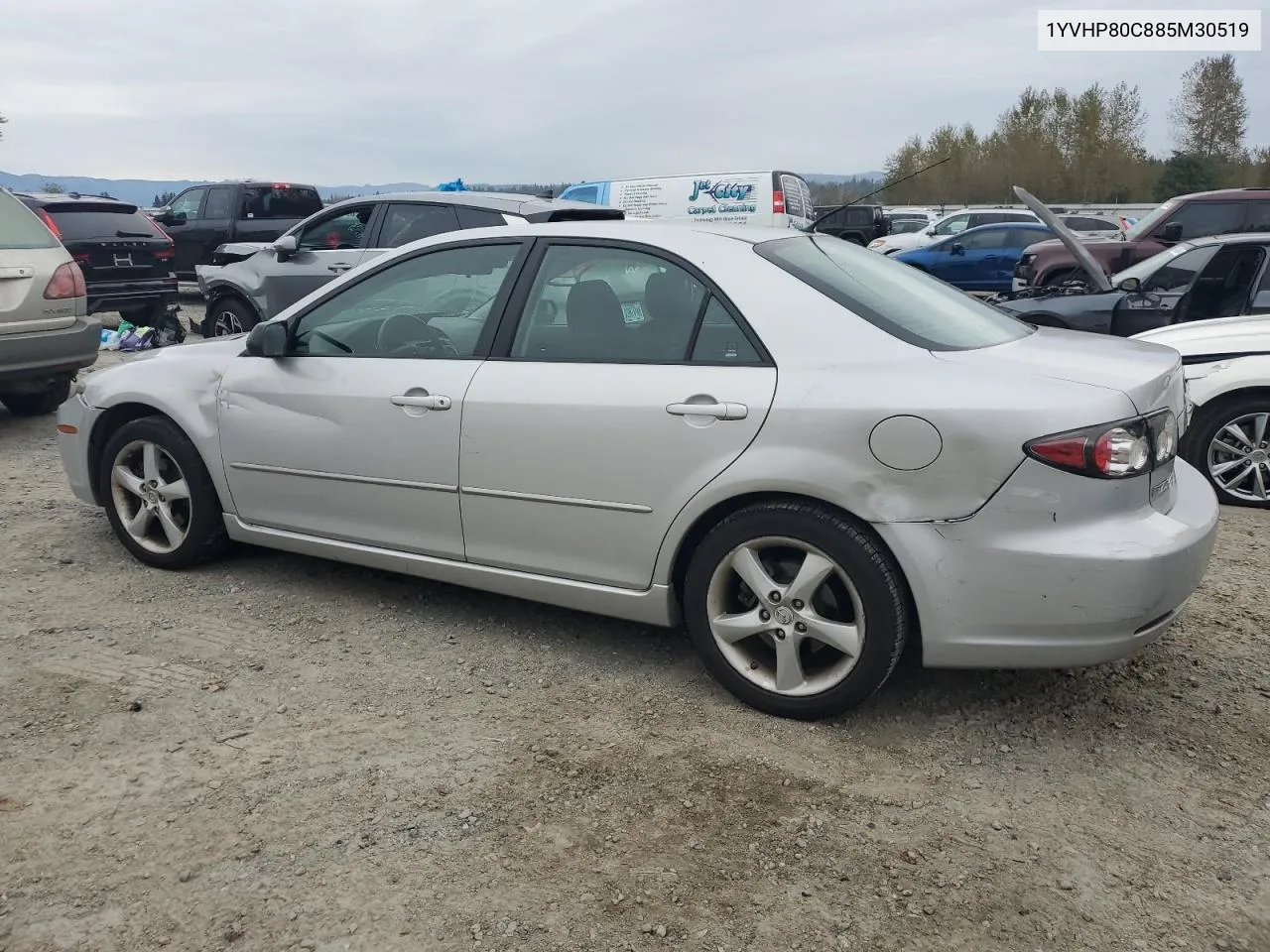 2008 Mazda 6 I VIN: 1YVHP80C885M30519 Lot: 73607594