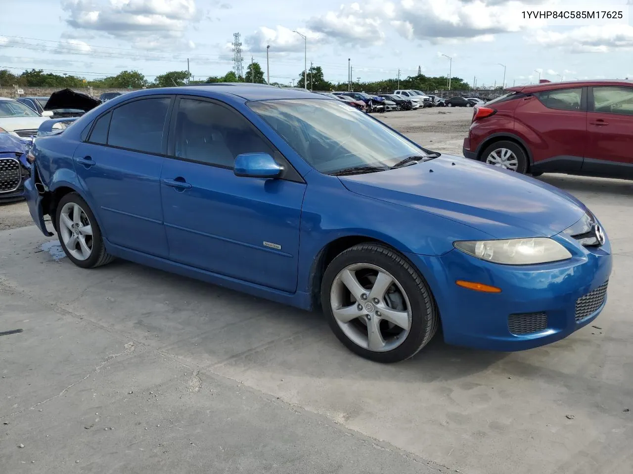 2008 Mazda 6 I VIN: 1YVHP84C585M17625 Lot: 75253714