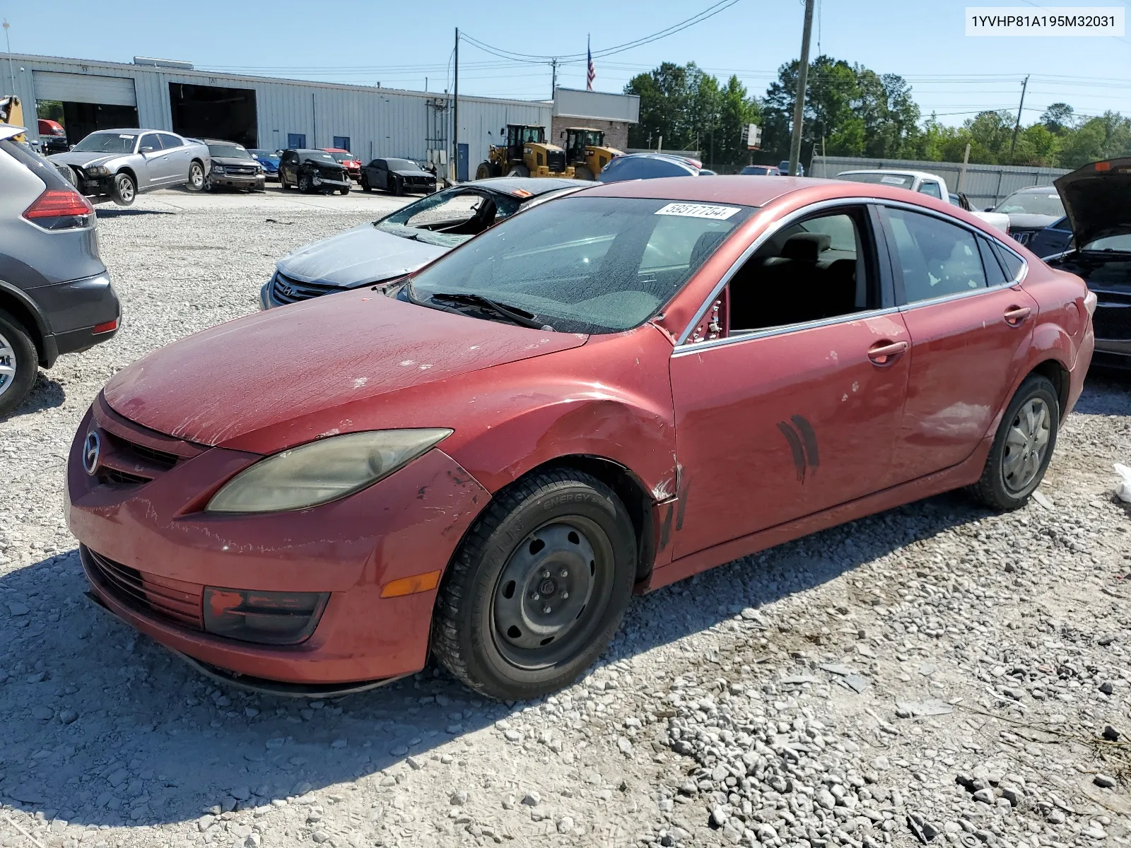 2009 Mazda 6 I VIN: 1YVHP81A195M32031 Lot: 59517754