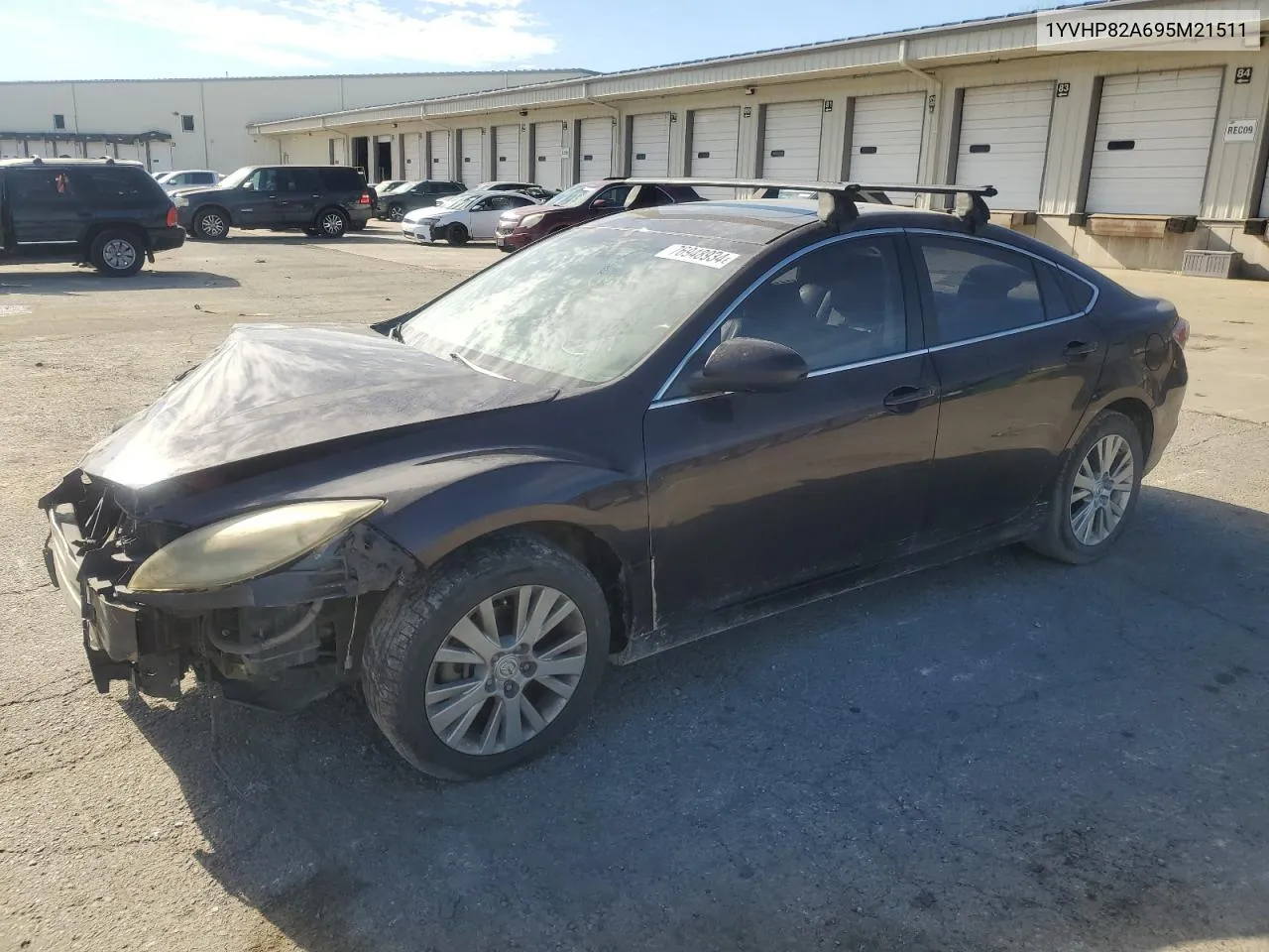 2009 Mazda 6 I VIN: 1YVHP82A695M21511 Lot: 76948934