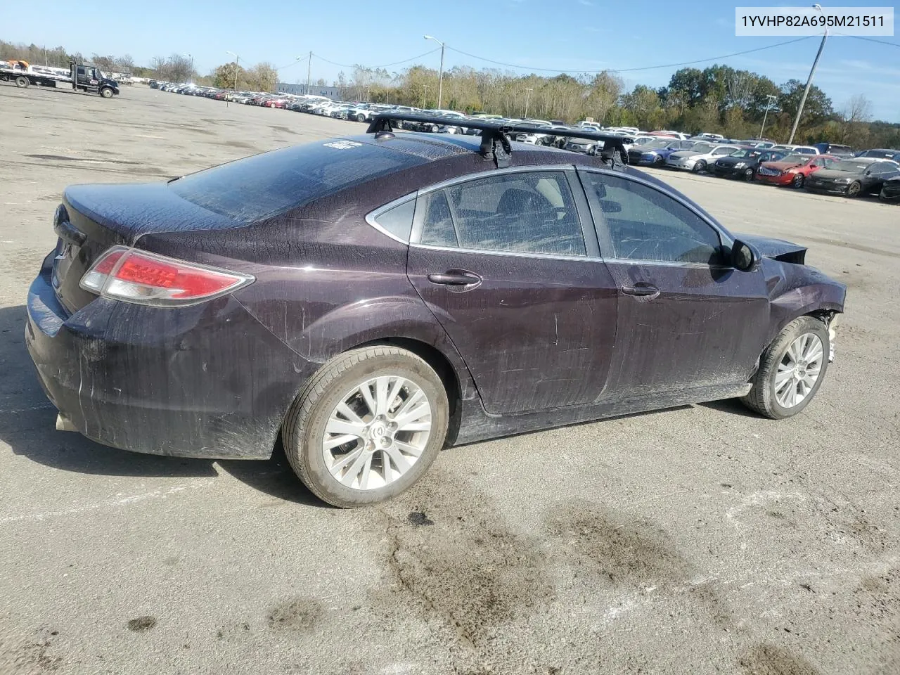 2009 Mazda 6 I VIN: 1YVHP82A695M21511 Lot: 76948934