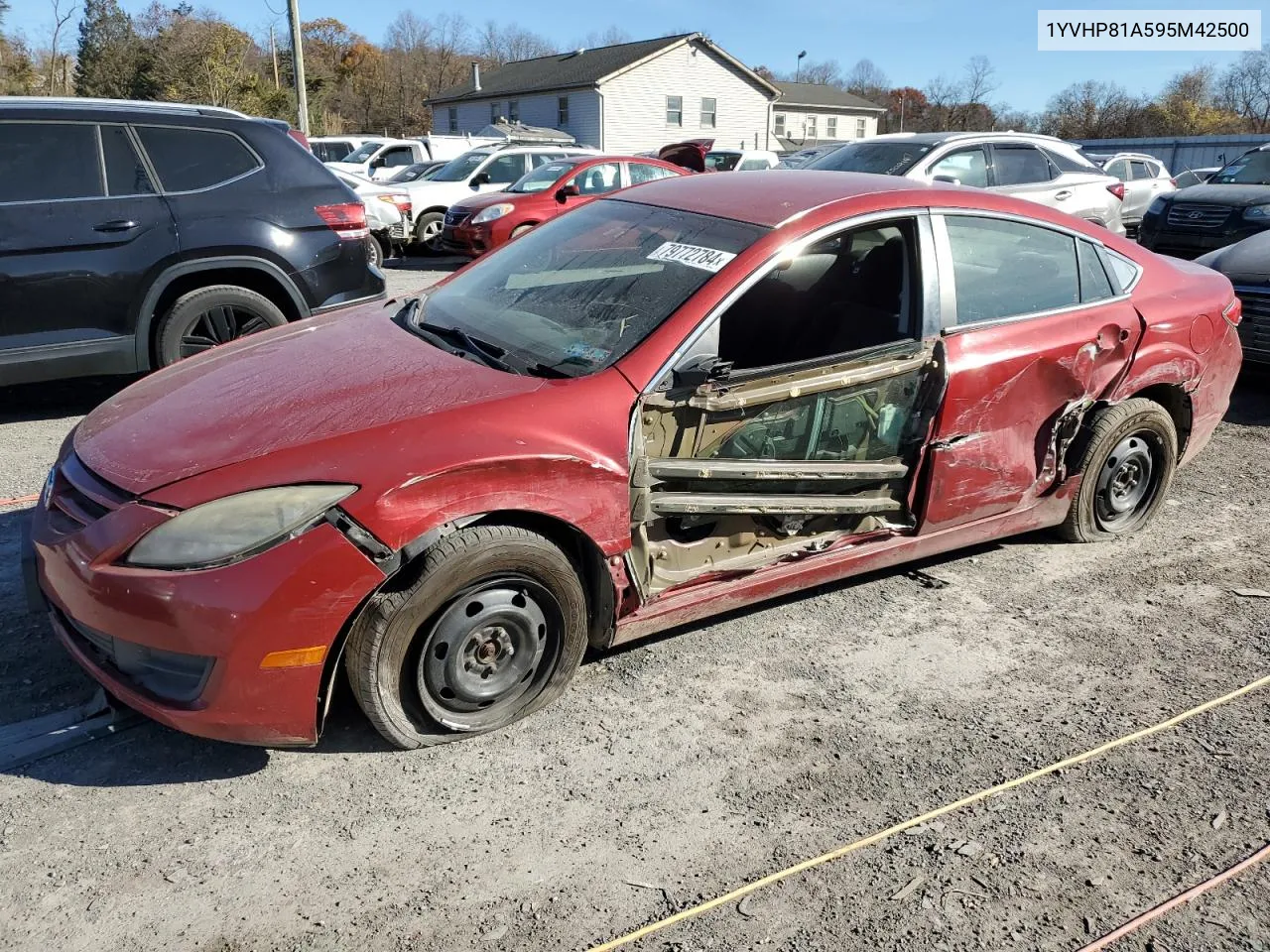 2009 Mazda 6 I VIN: 1YVHP81A595M42500 Lot: 79772784