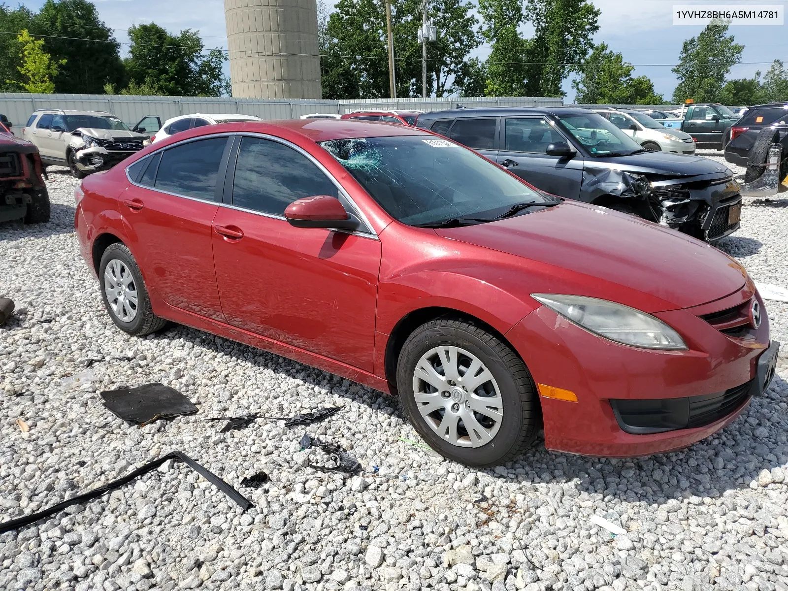 2010 Mazda 6 I VIN: 1YVHZ8BH6A5M14781 Lot: 61011994