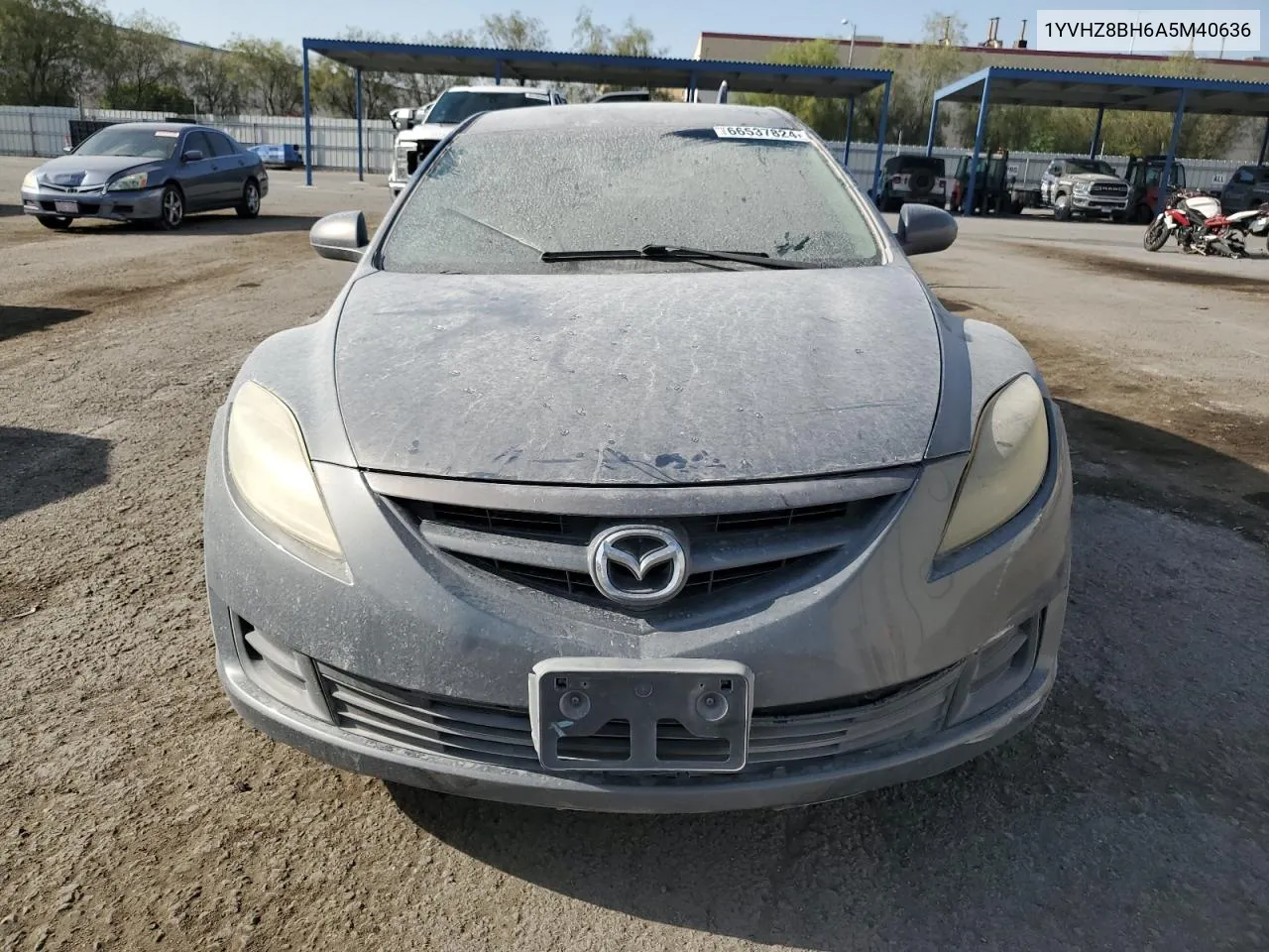 2010 Mazda 6 I VIN: 1YVHZ8BH6A5M40636 Lot: 66537824