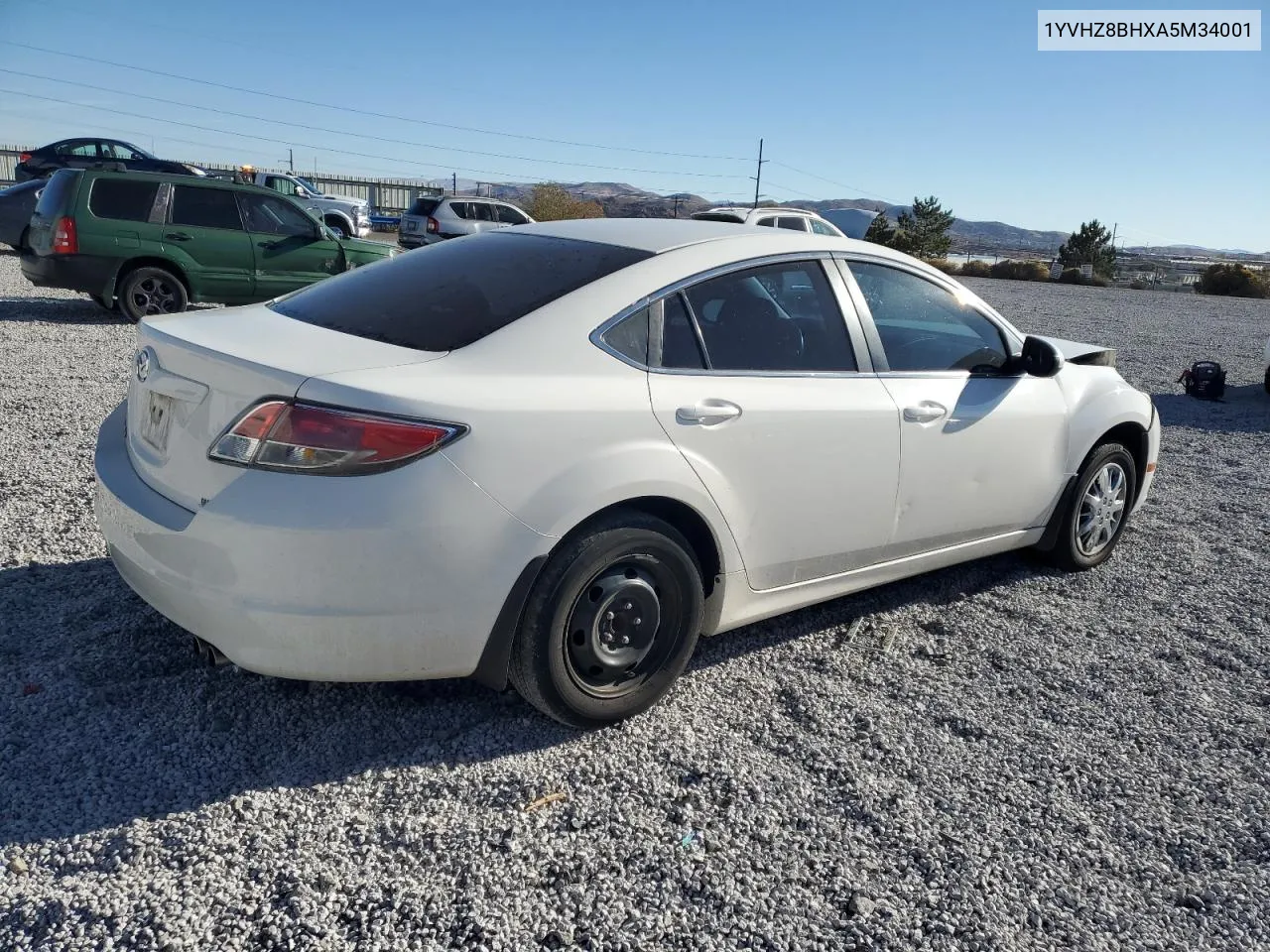 2010 Mazda 6 I VIN: 1YVHZ8BHXA5M34001 Lot: 77701174