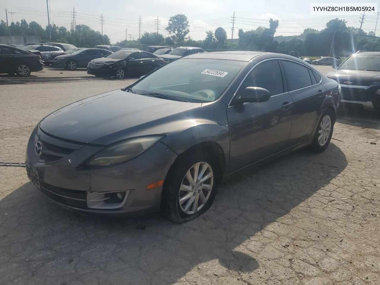 2011 Mazda 6 I VIN: 1YVHZ8CH1B5M05924 Lot: 54222694