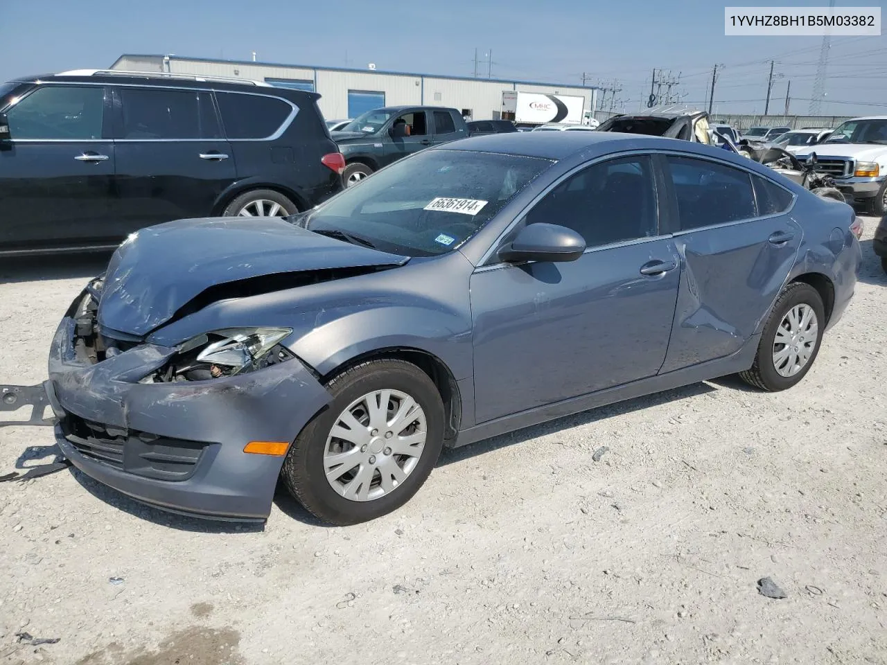 2011 Mazda 6 I VIN: 1YVHZ8BH1B5M03382 Lot: 66361914