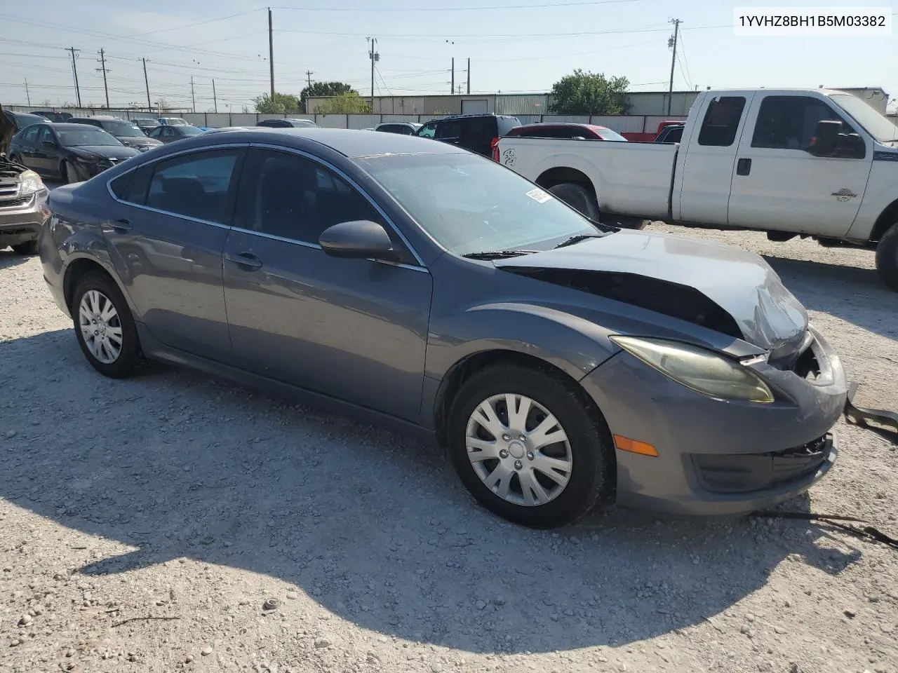 2011 Mazda 6 I VIN: 1YVHZ8BH1B5M03382 Lot: 66361914