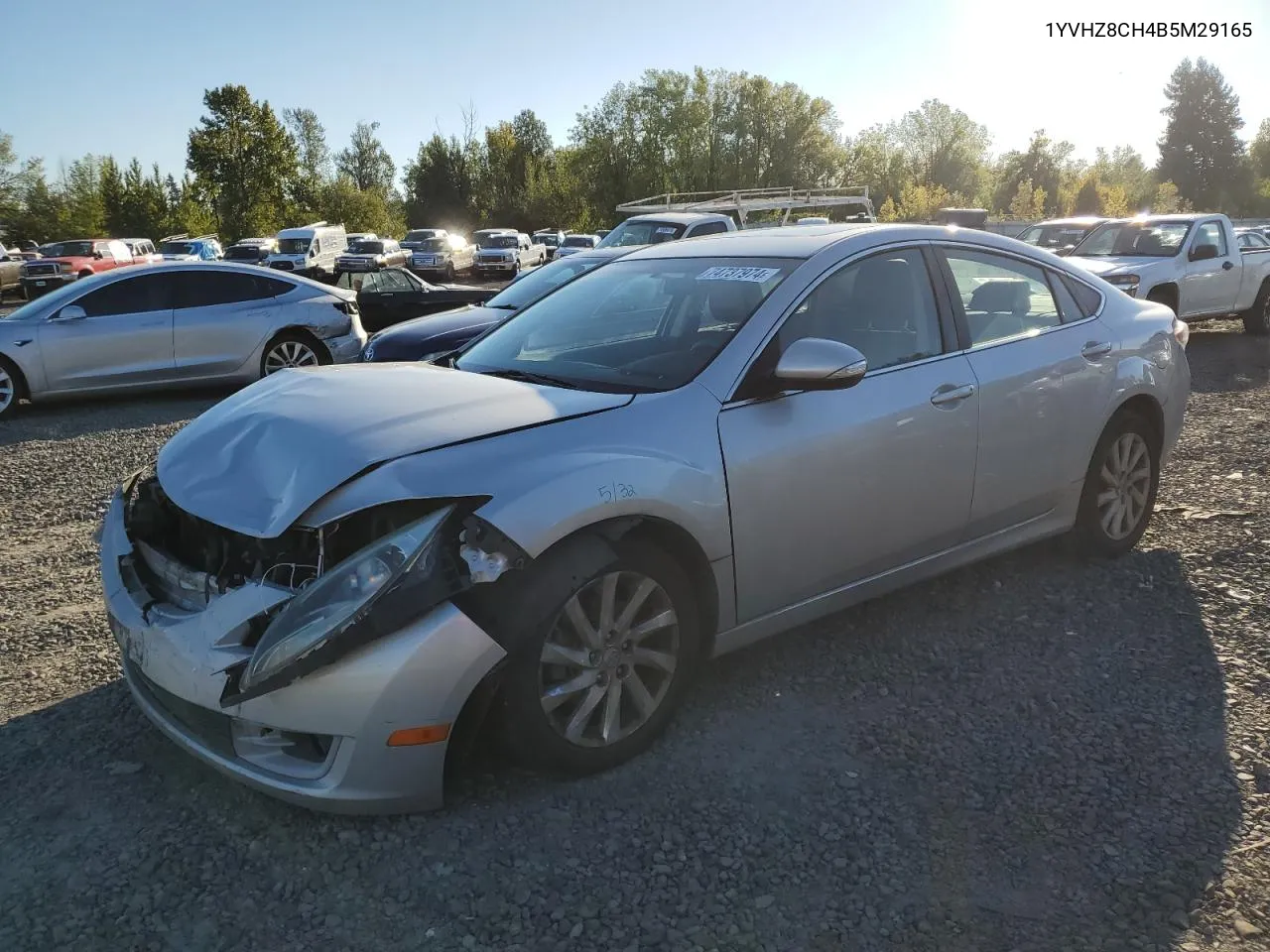 2011 Mazda 6 I VIN: 1YVHZ8CH4B5M29165 Lot: 74737974