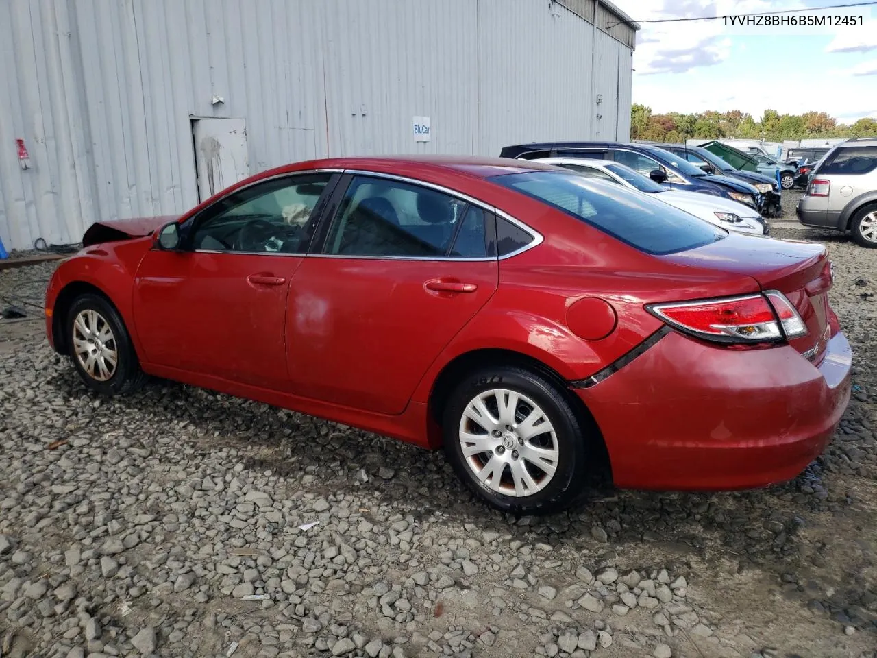 2011 Mazda 6 I VIN: 1YVHZ8BH6B5M12451 Lot: 75022434