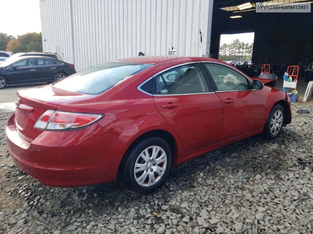 2011 Mazda 6 I VIN: 1YVHZ8BH6B5M12451 Lot: 75022434