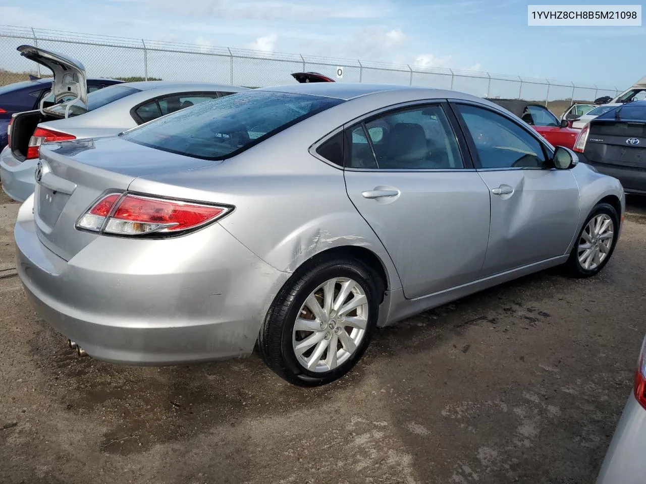 2011 Mazda 6 I VIN: 1YVHZ8CH8B5M21098 Lot: 75543854