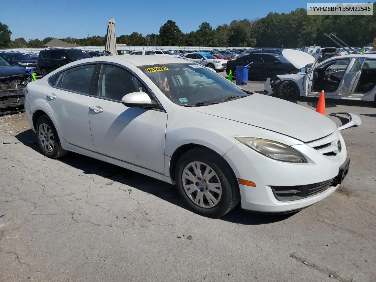 2011 Mazda 6 I VIN: 1YVHZ8BH1B5M22546 Lot: 76722144