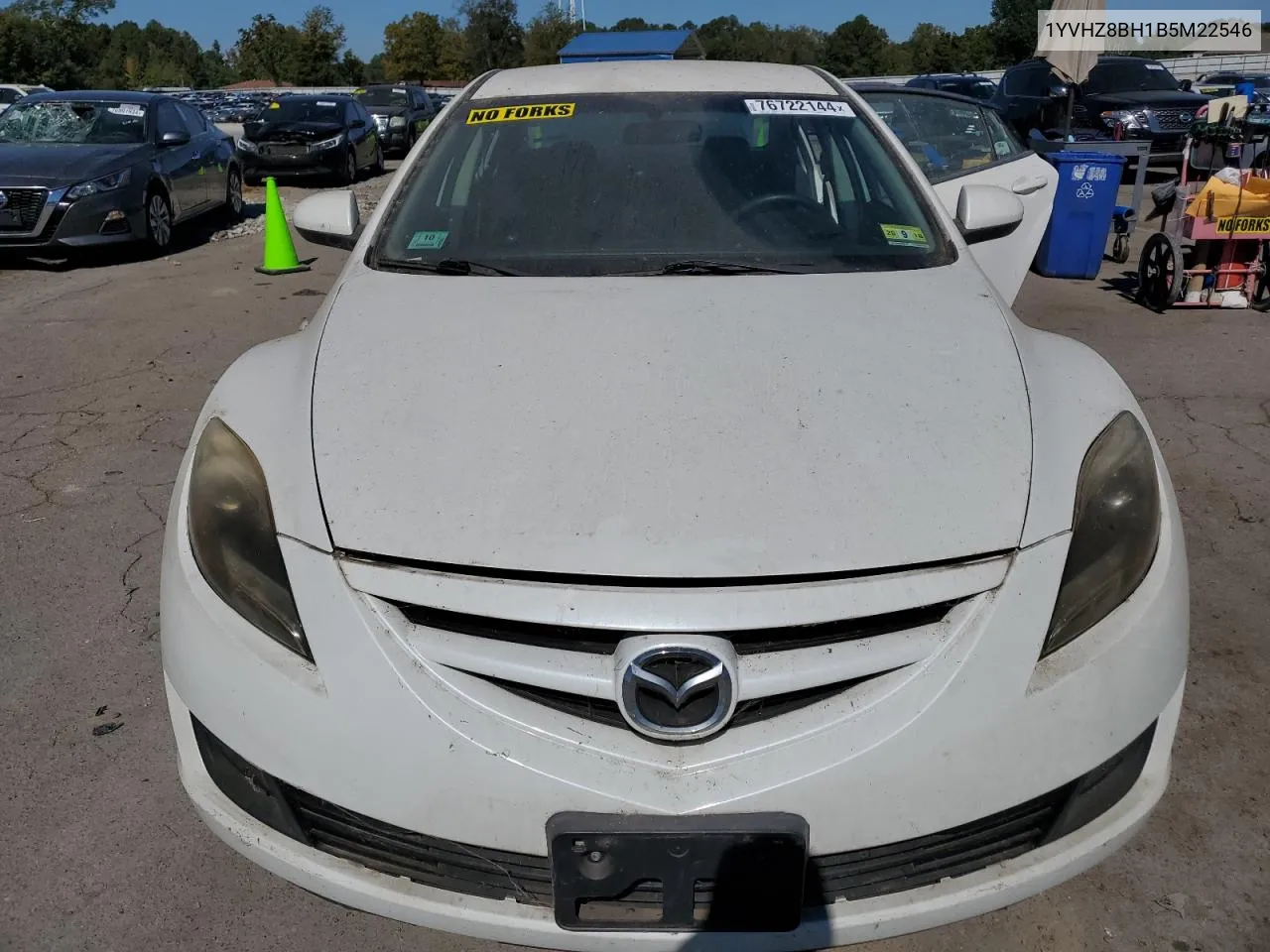 2011 Mazda 6 I VIN: 1YVHZ8BH1B5M22546 Lot: 76722144