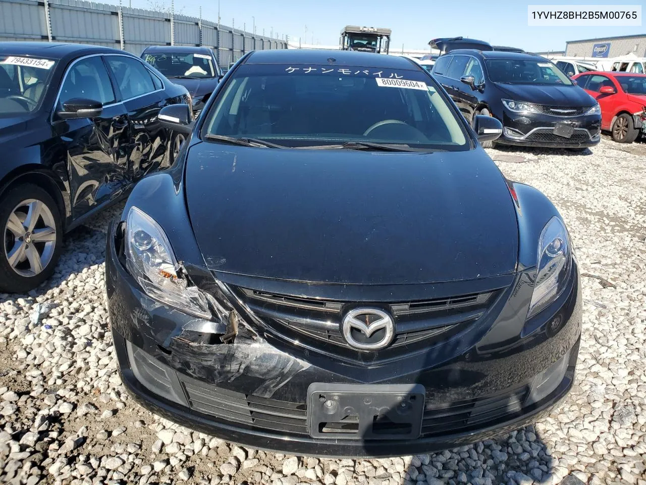 2011 Mazda 6 I VIN: 1YVHZ8BH2B5M00765 Lot: 80009604