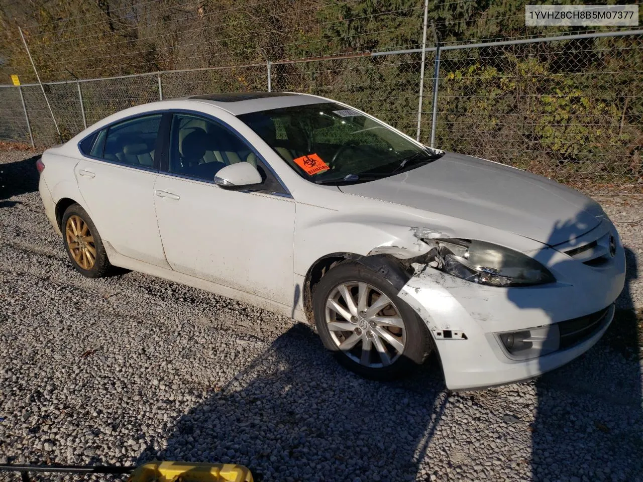 2011 Mazda 6 I VIN: 1YVHZ8CH8B5M07377 Lot: 80108614