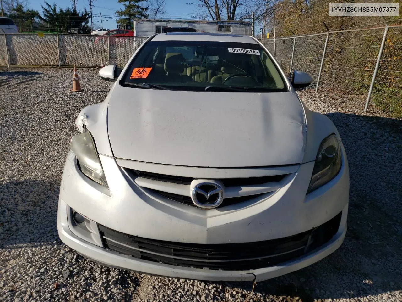 2011 Mazda 6 I VIN: 1YVHZ8CH8B5M07377 Lot: 80108614