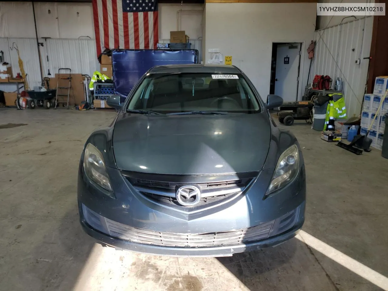 2012 Mazda 6 I VIN: 1YVHZ8BHXC5M10218 Lot: 72476504